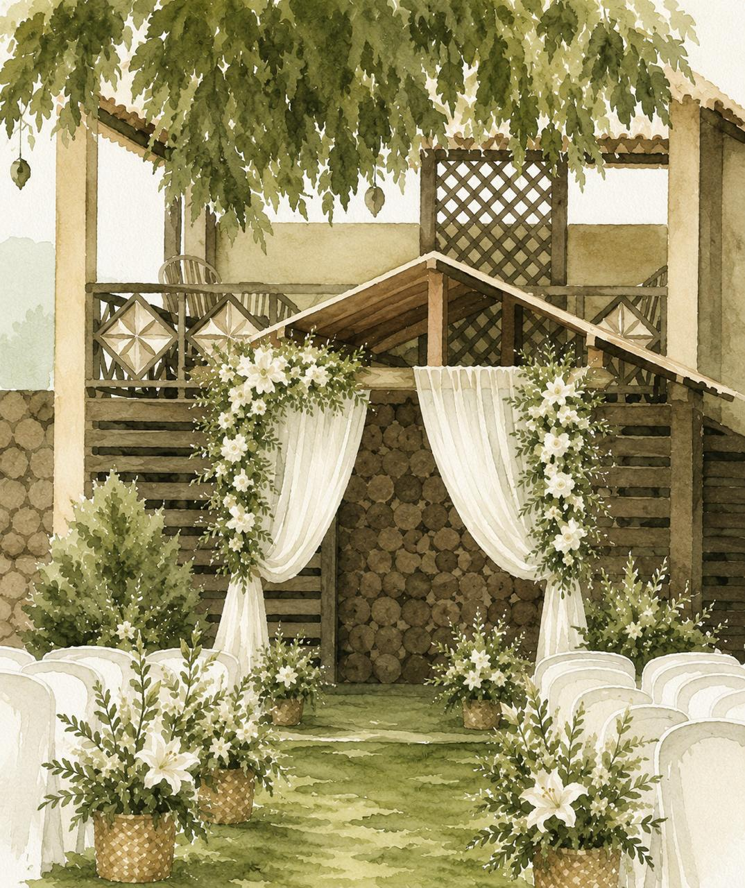 Aquarela do Hotel Fazenda Nova Canaã